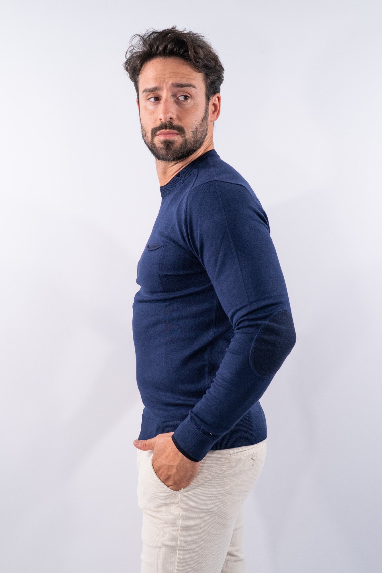 Maglia con doppio collo