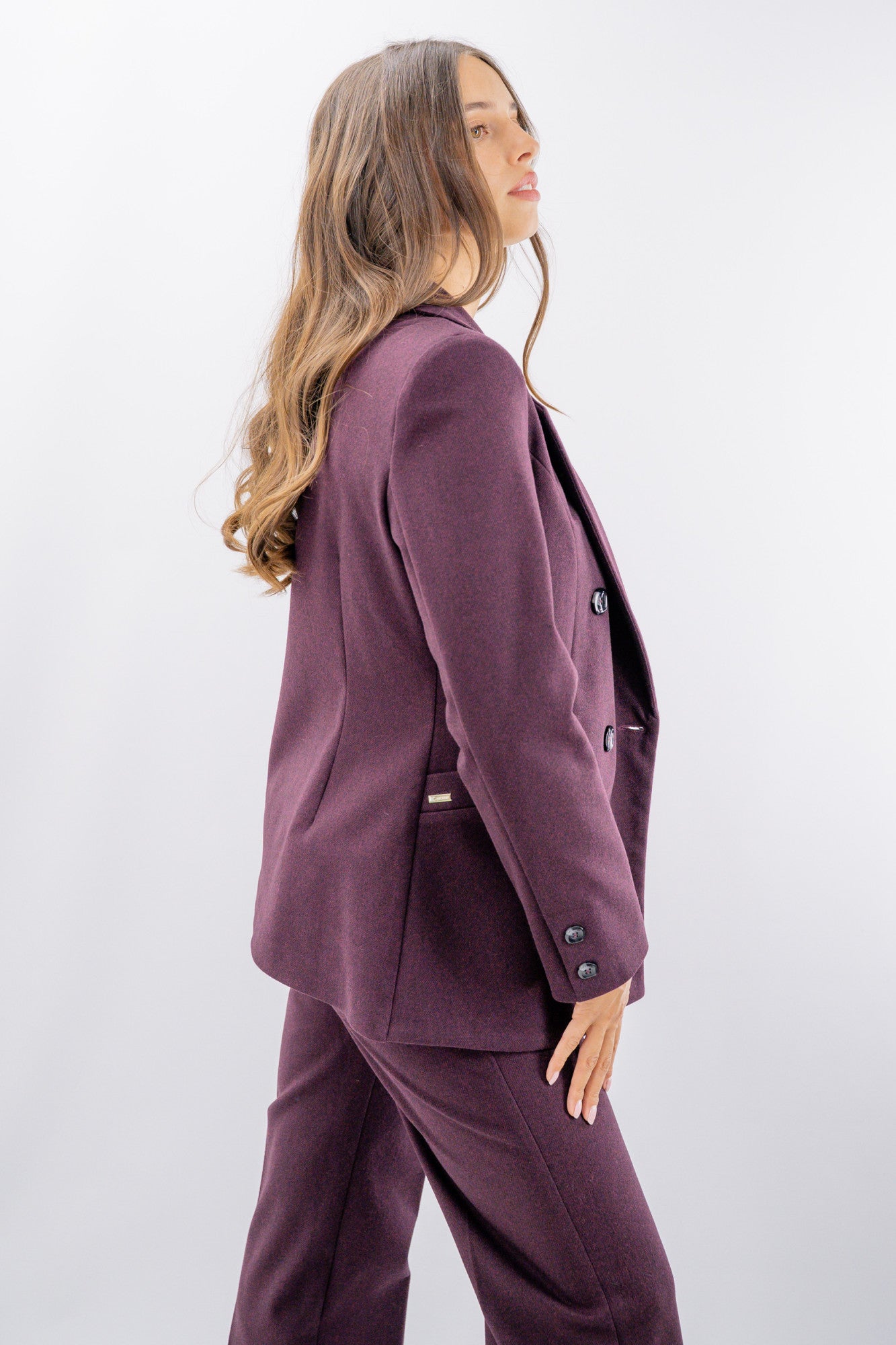 Blazer doppiopetto mano lana con revers