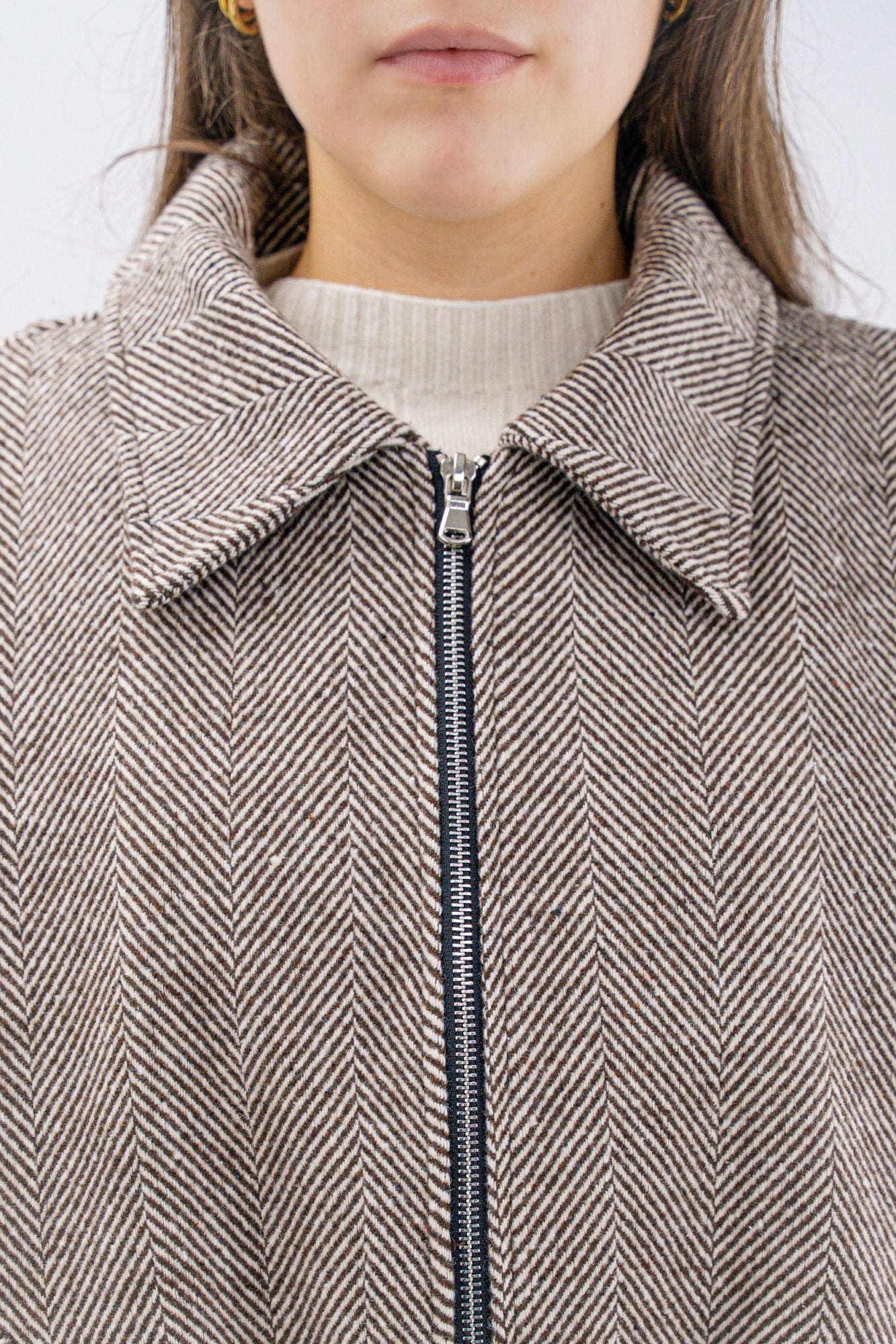Giubbotto bomber con zip