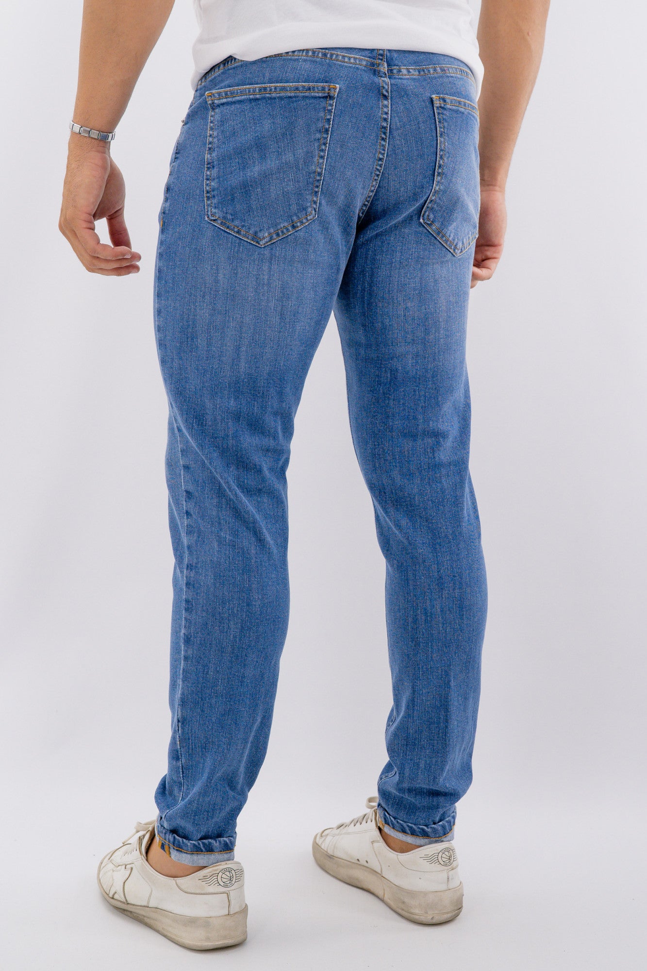 Jeans regular  in cotone elasticizzato
