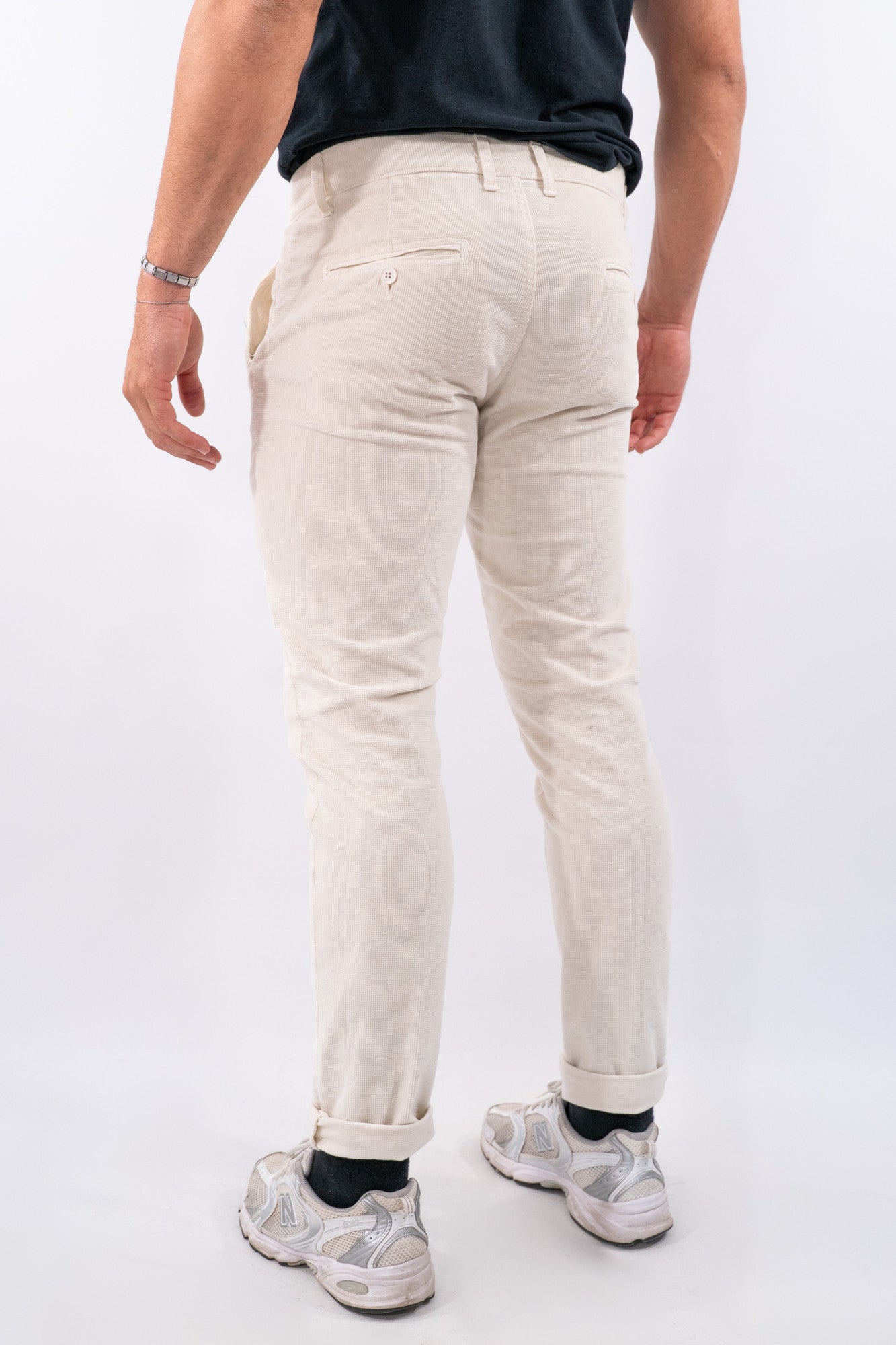 Pantalone in velluto a coste sottili