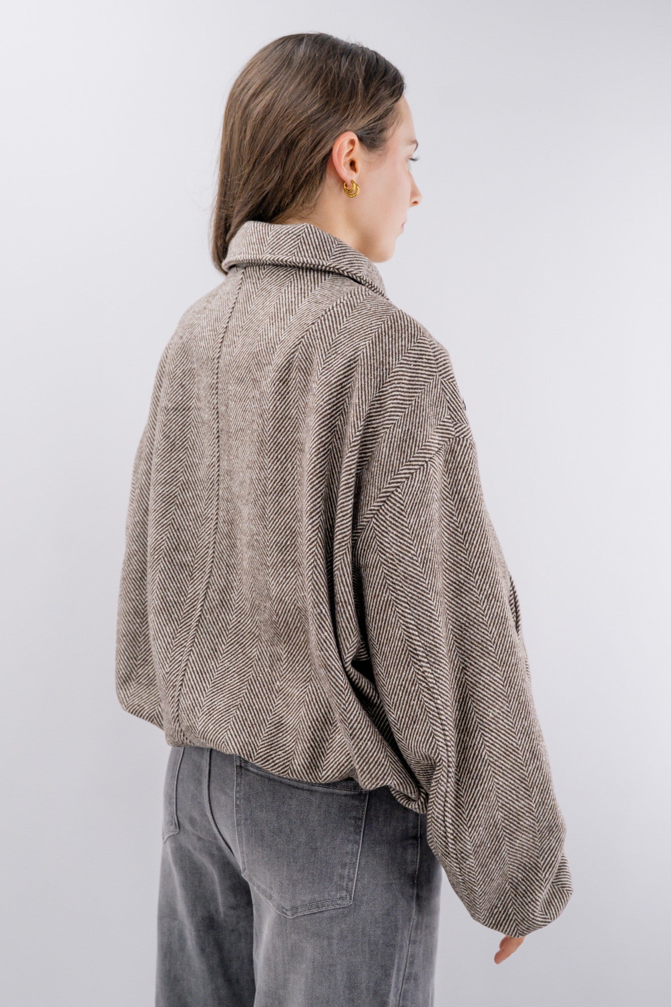 Giubbotto bomber con zip