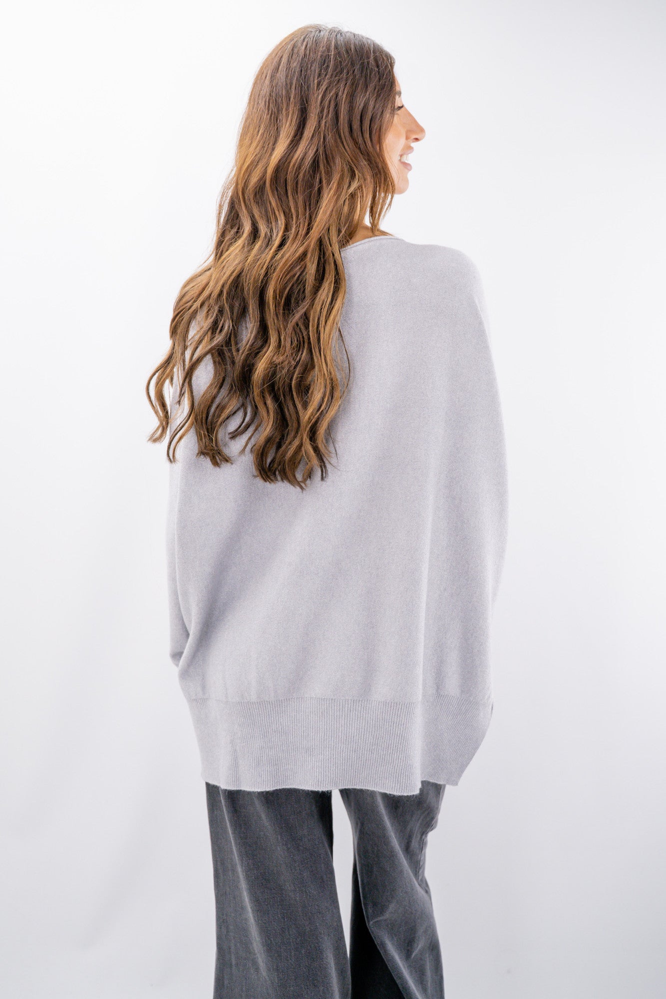 Maglia oversize con lurex