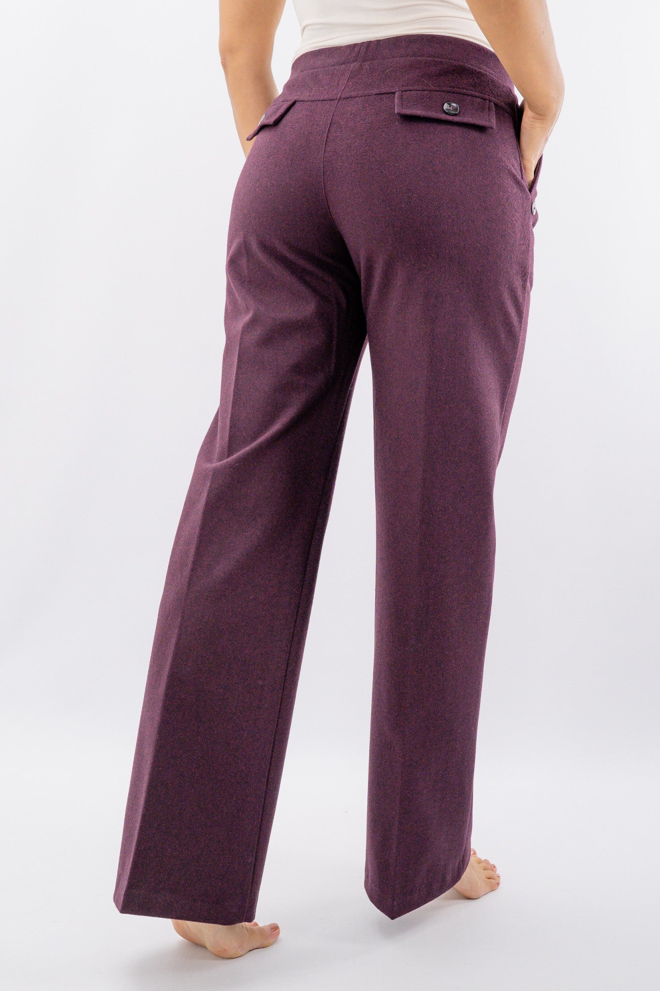 Pantalone punto roma in mano lana