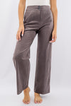 Pantalone palazzo in tessuto mano pesca soft