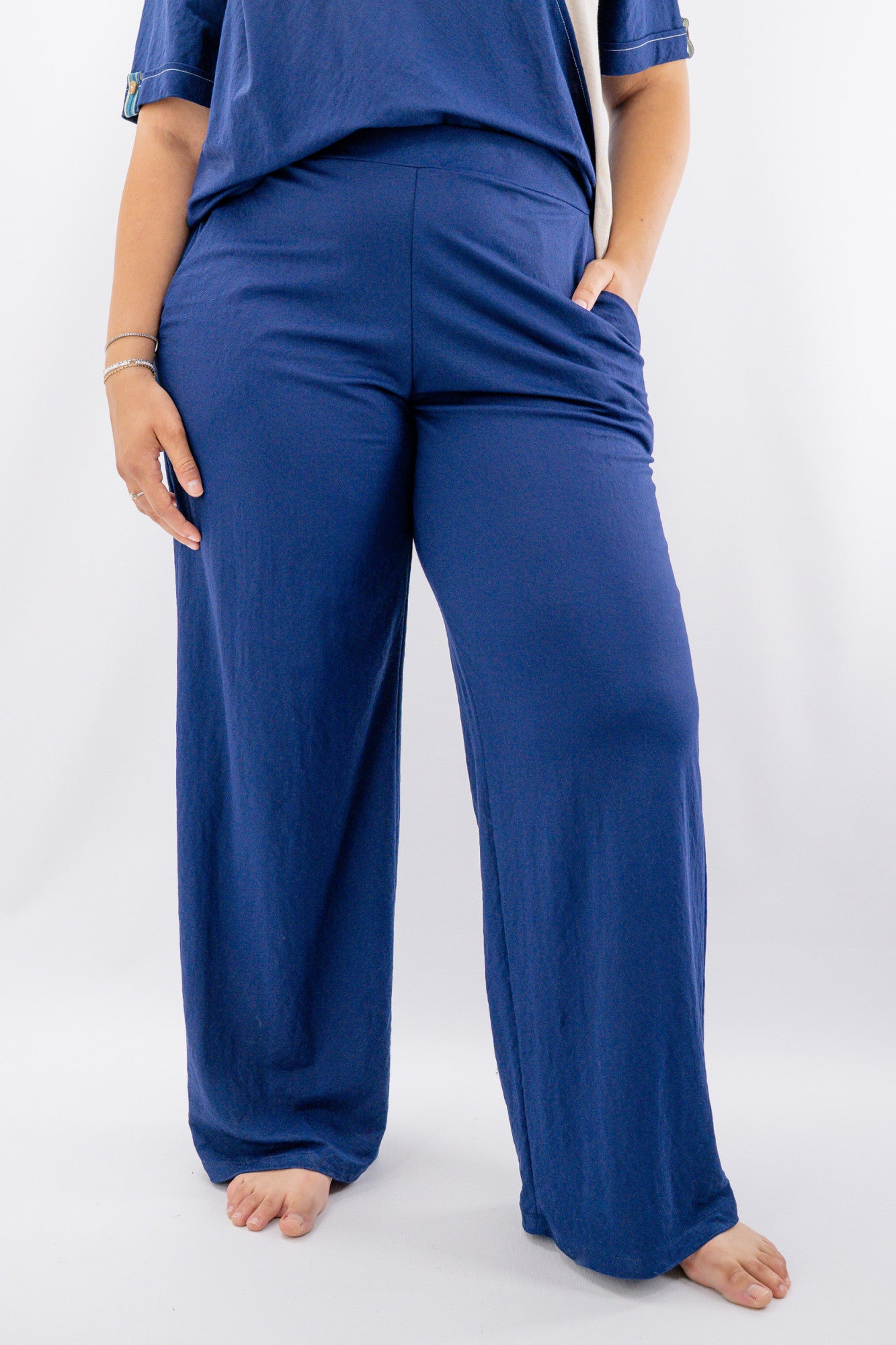 Pantalone  a palazzo con elastico