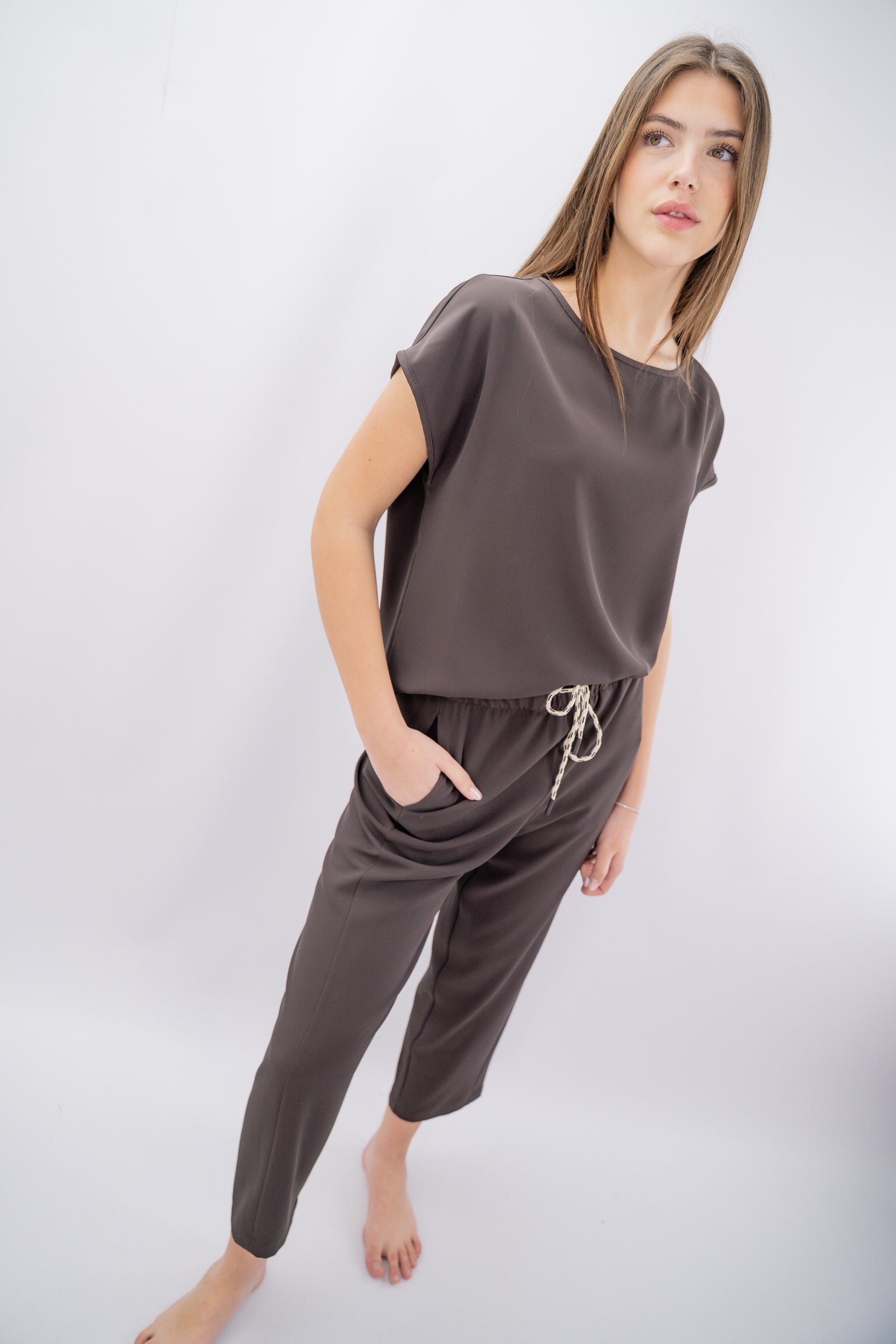 Set coordinato blusa e pantalone