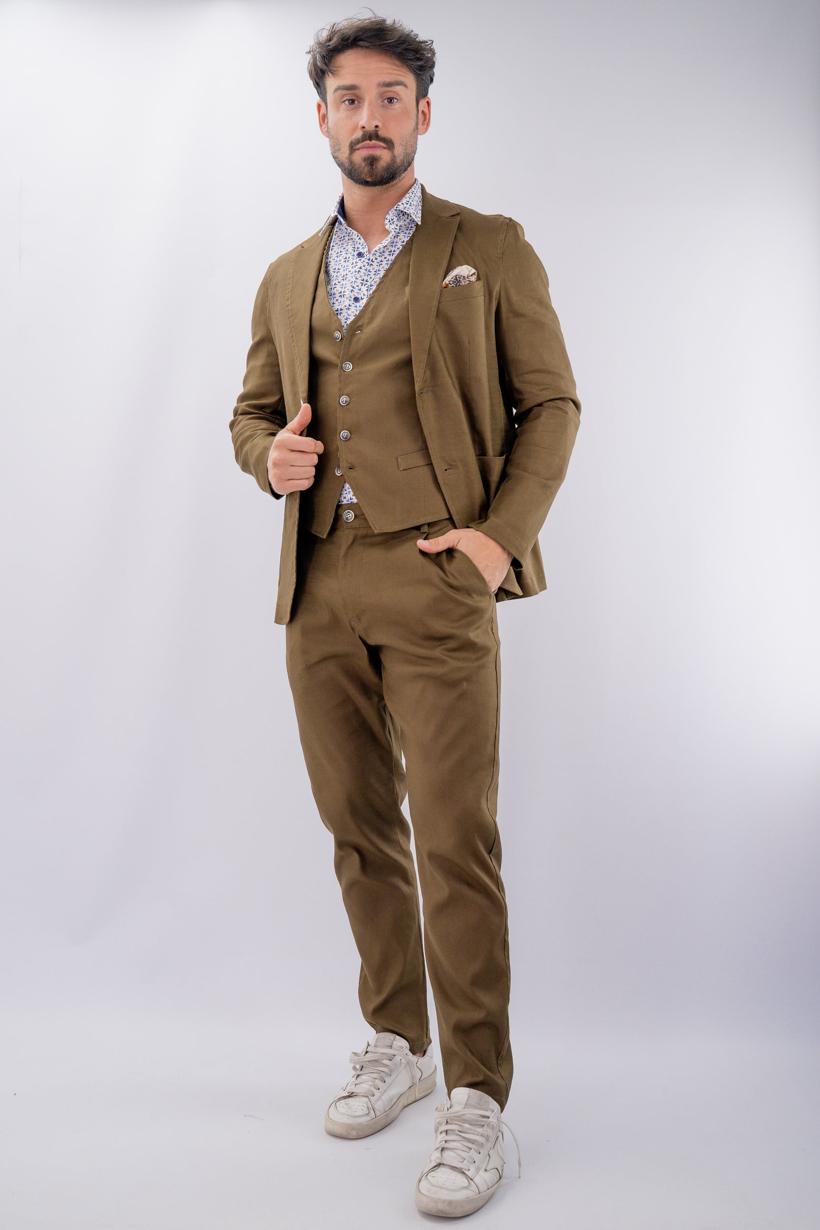 Camicia in fantasia stilizzata