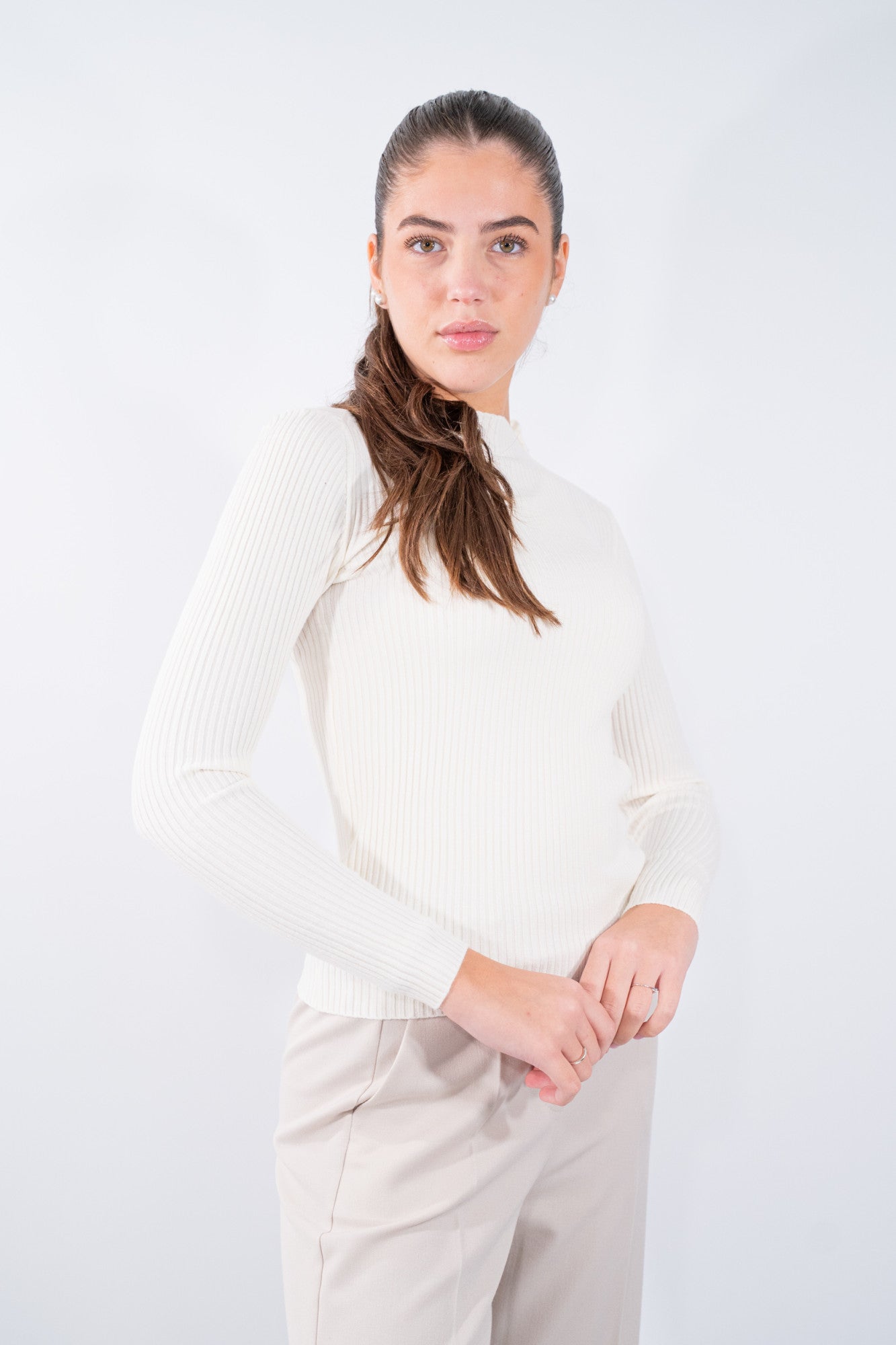 Lupetto a costine fit slim