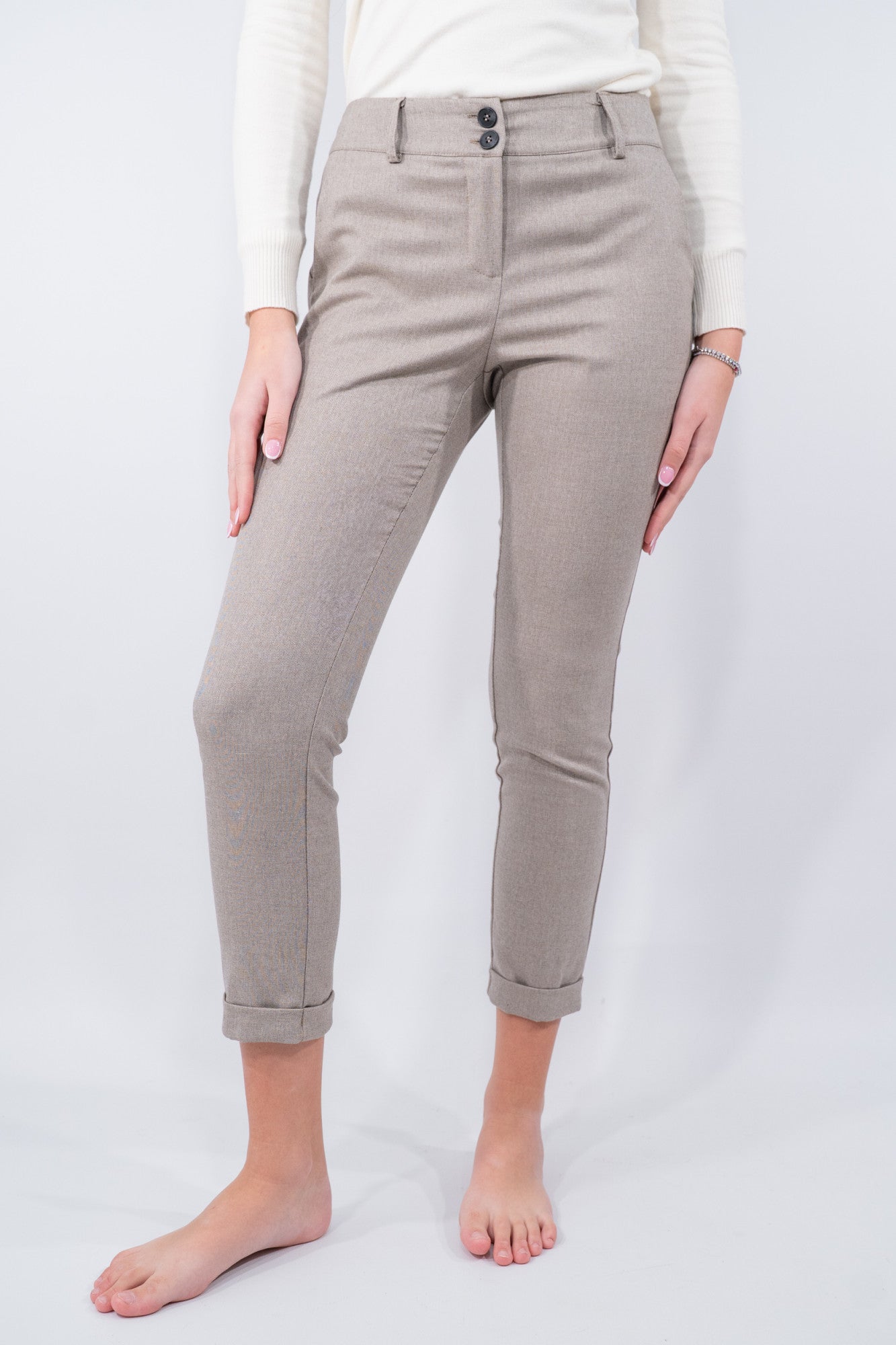 Pantalone sartoriale con balza