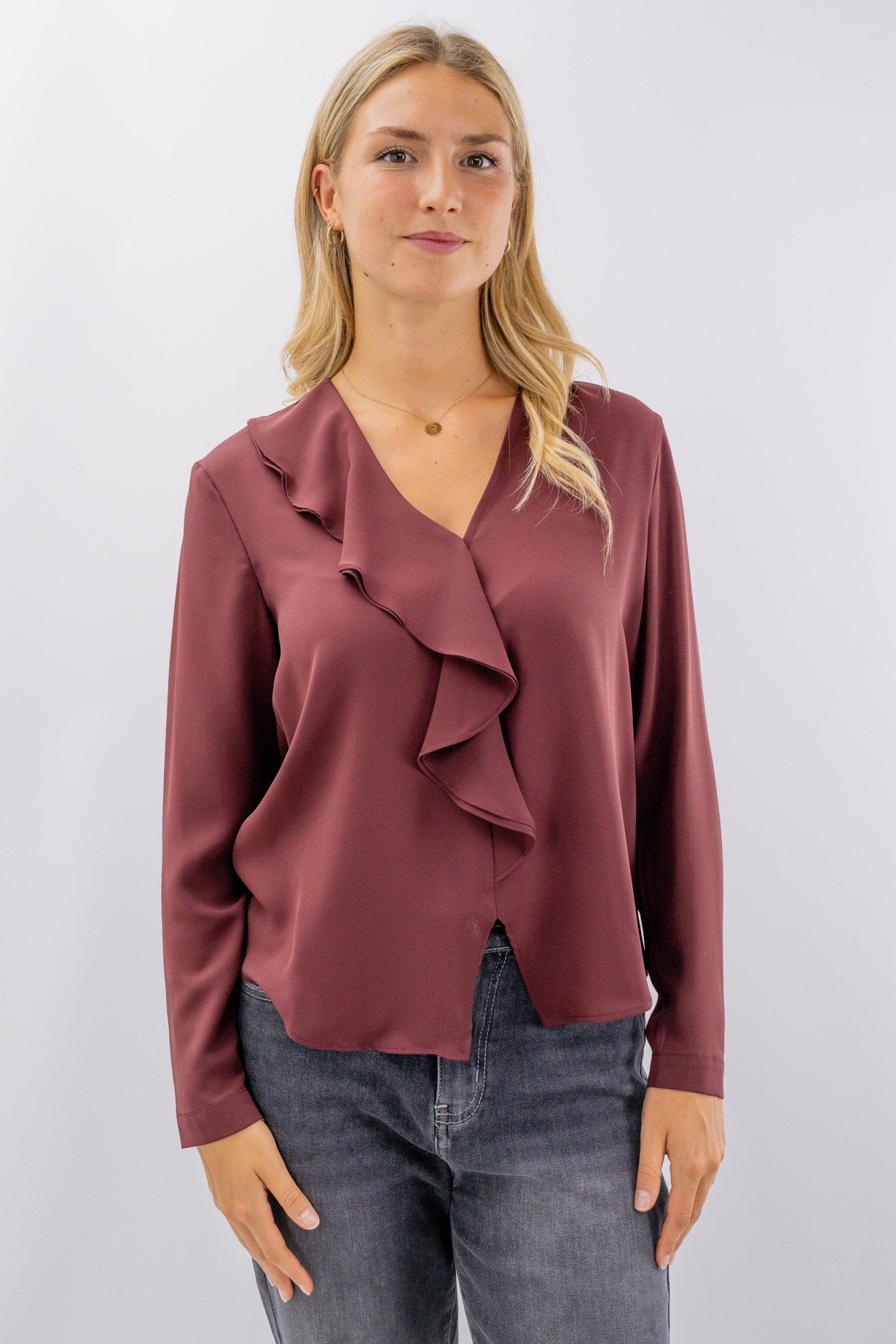 Blusa con volants