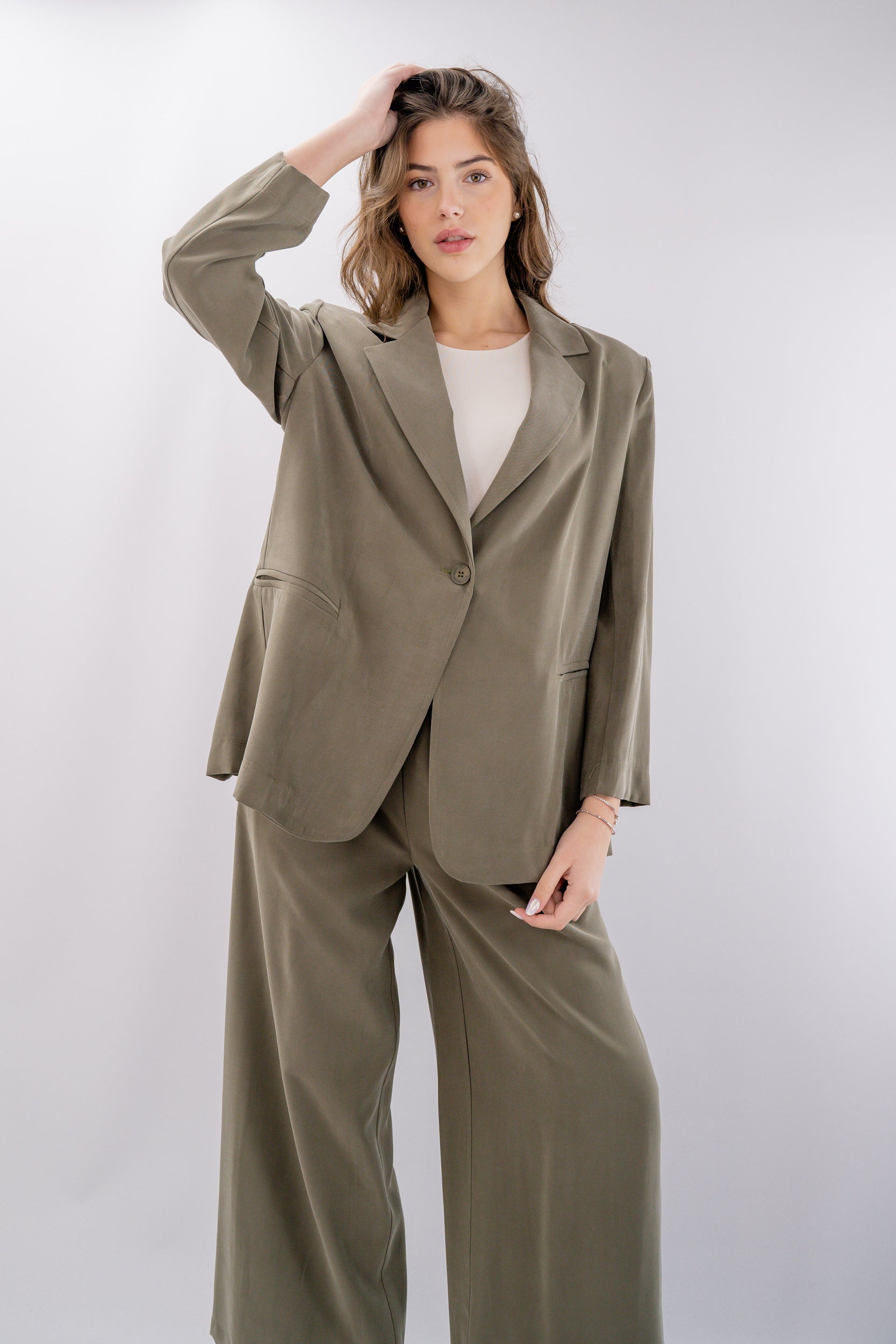 Blazer taglio oversize sfoderato