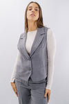 Gilet con revers foderato