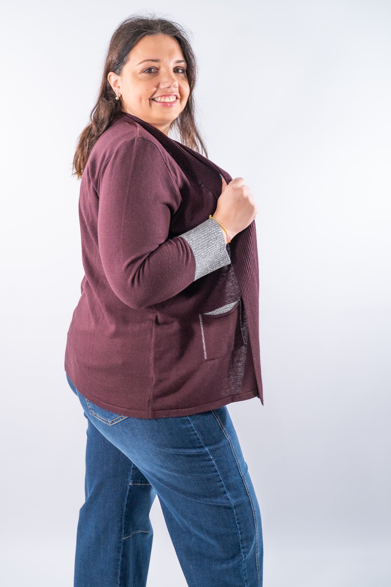 Maglia effetto twin‑set