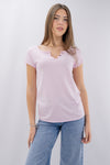 T-shirt Serafino in cotone