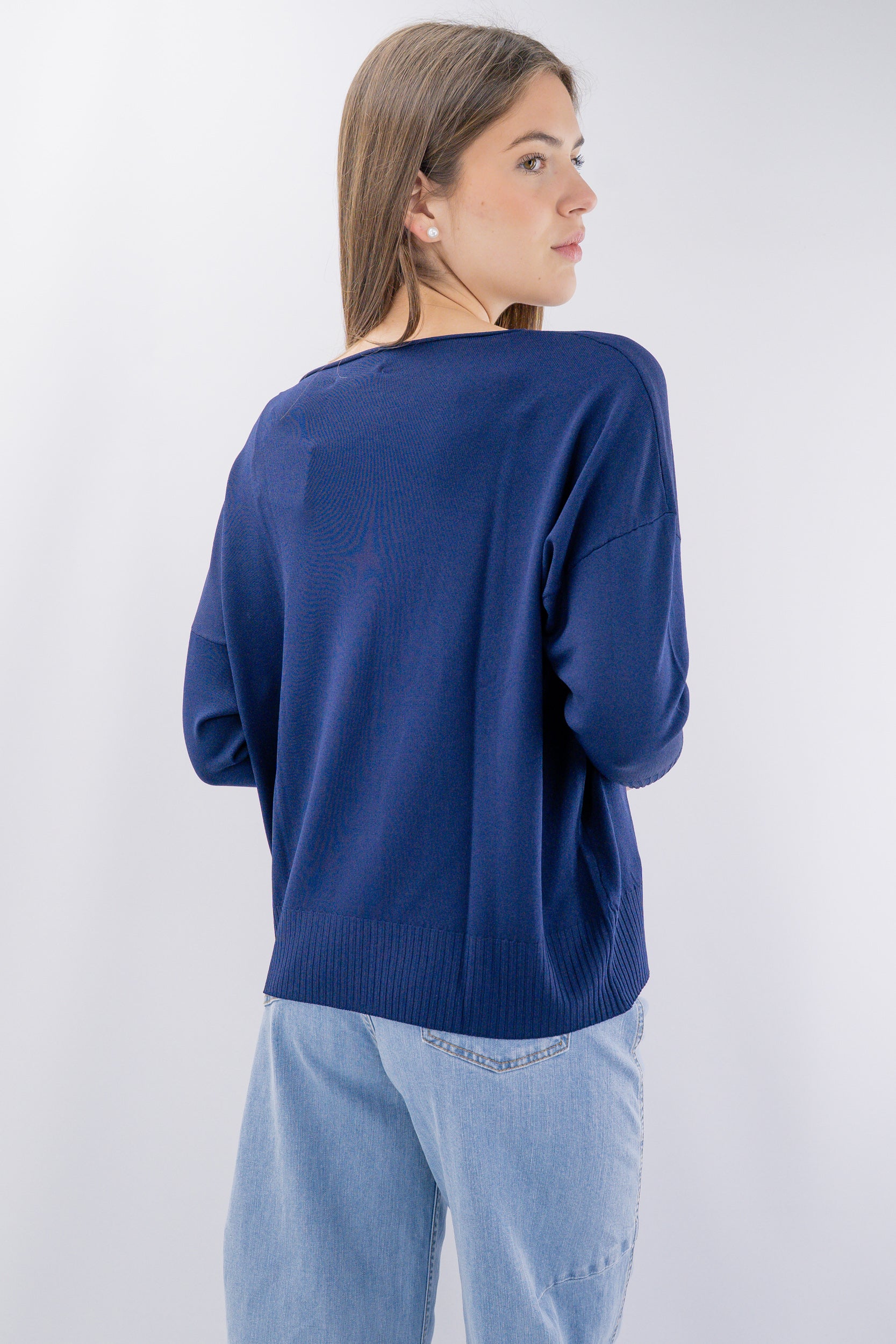 Maglia in viscosa a manica 3/4
