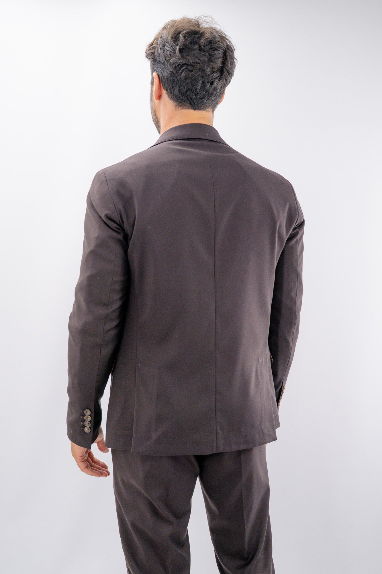 Giacca monopetto elegante con impunture a vista