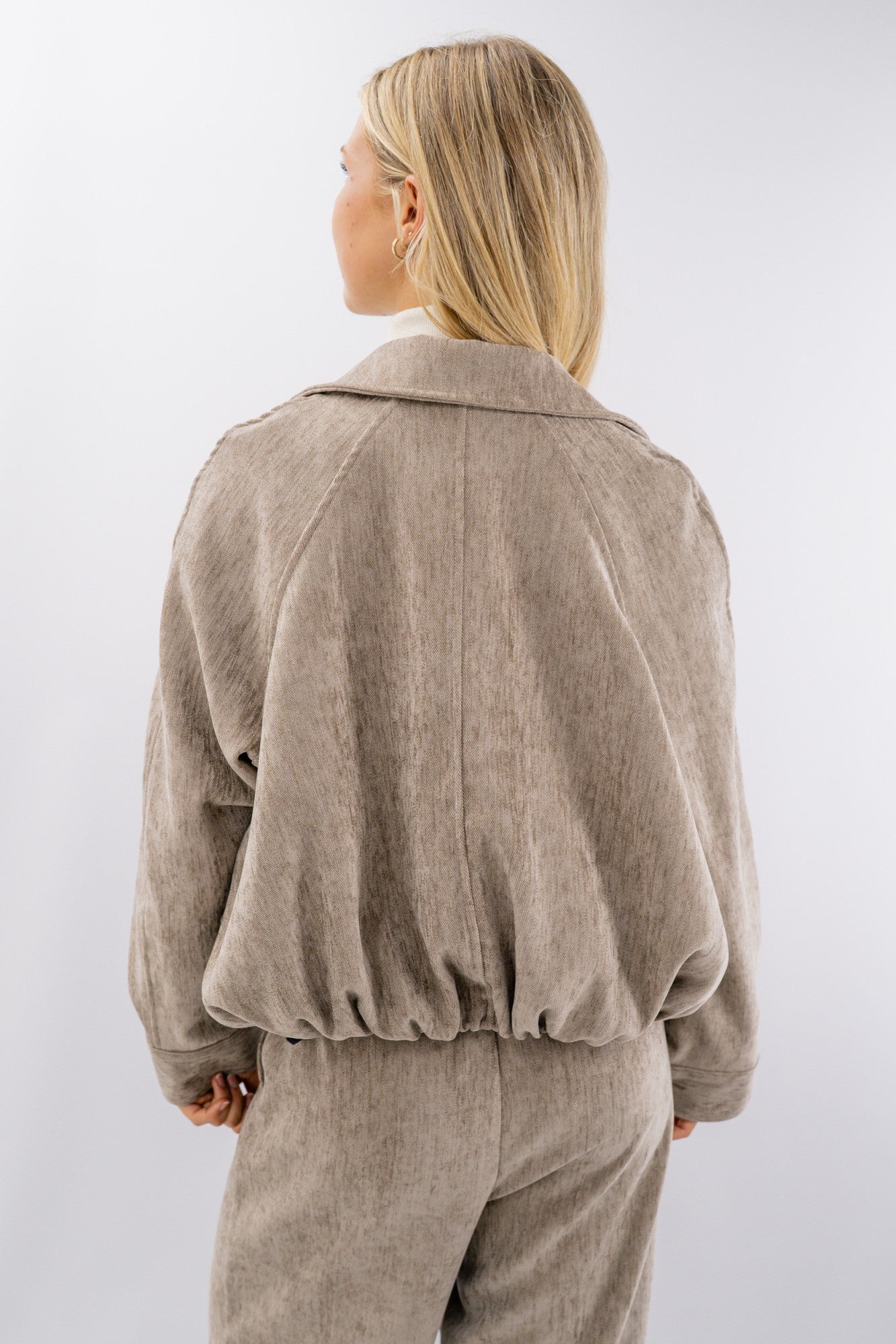 Giacca bomber con zip