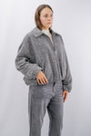 Giubbotto bomber con zip