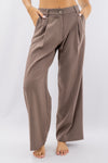 Pantalone palazzo con pinces