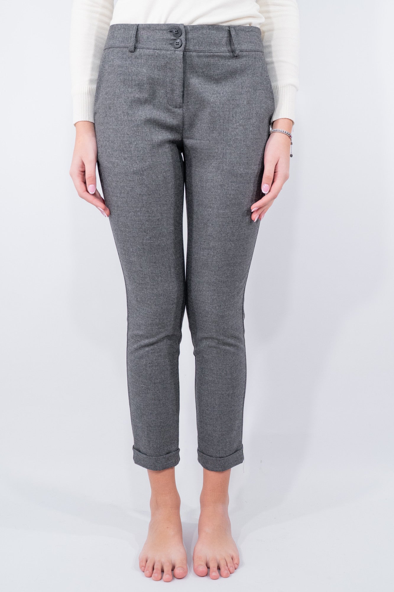 Pantalone sartoriale con balza