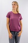 Blusa elegante in viscosa satinata