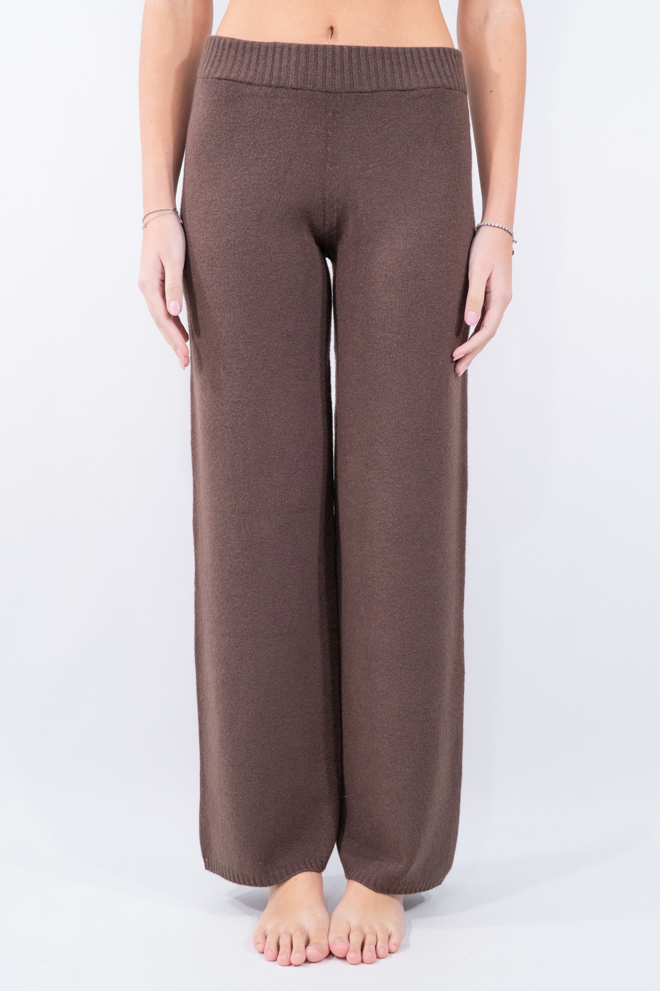 Pantalone in maglia a gamba dritta