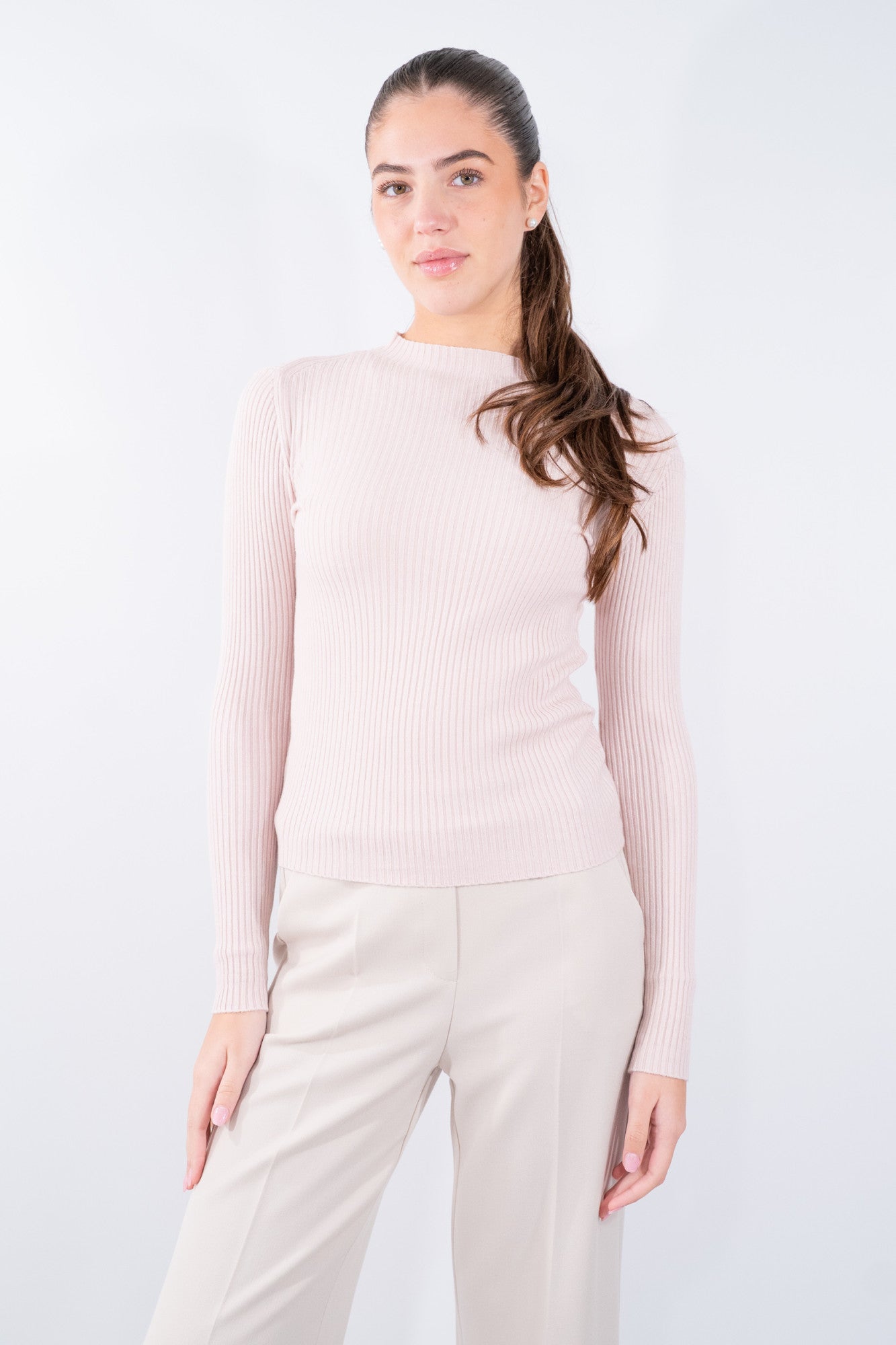 Lupetto a costine fit slim