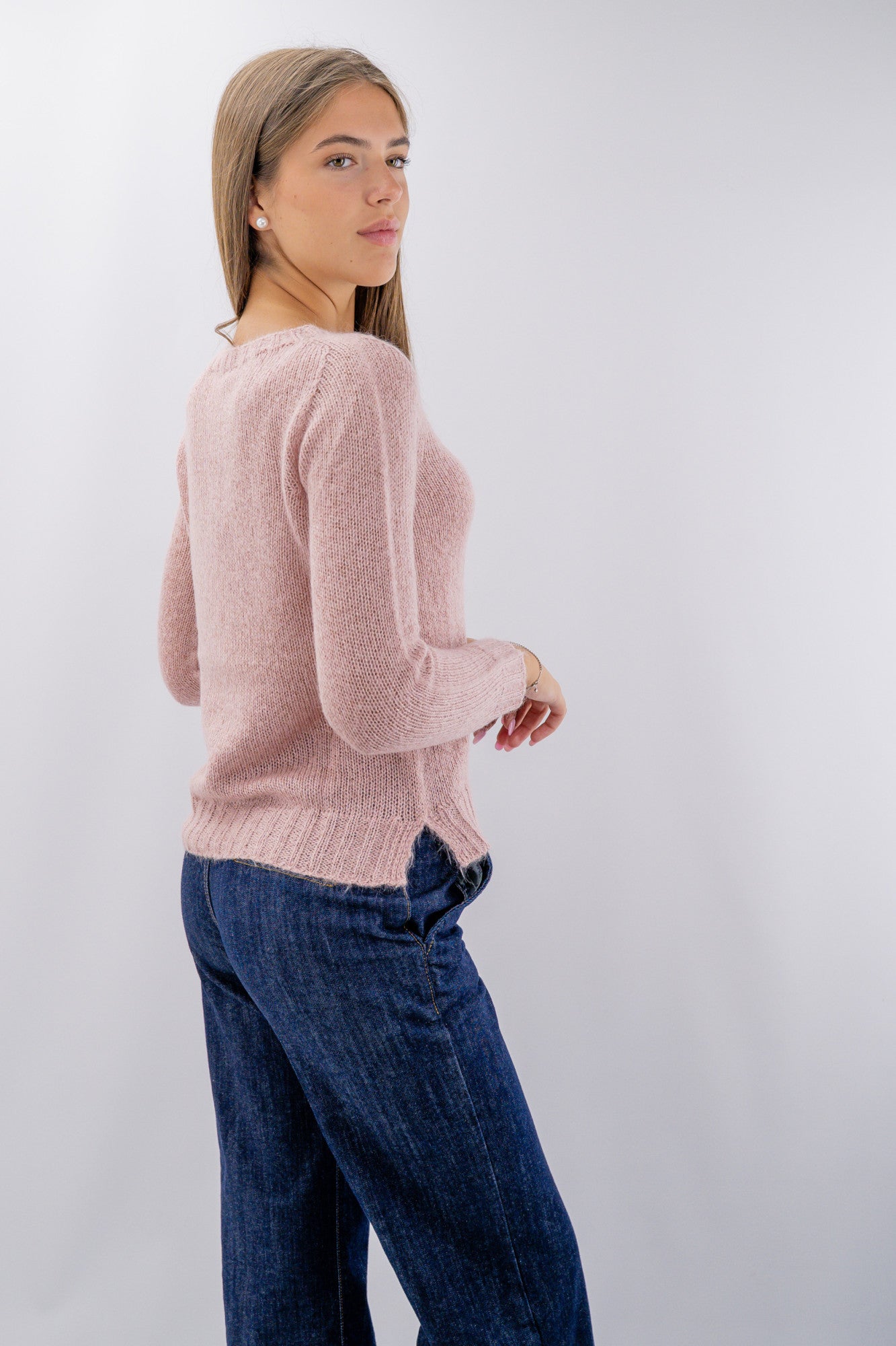 Maglia girocollo lurex