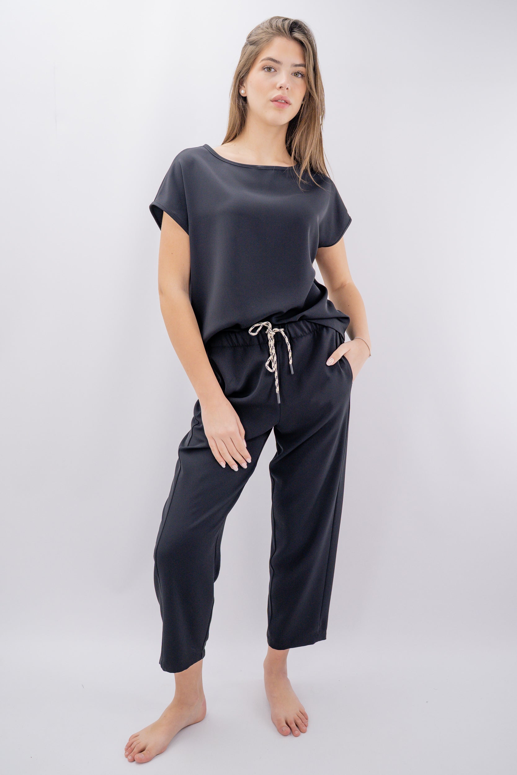 Set coordinato blusa e pantalone