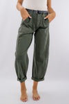 Pantalone ovetto con tasca marsupio