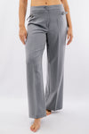 Pantalone palazzo sartoriale con fibbie laterali