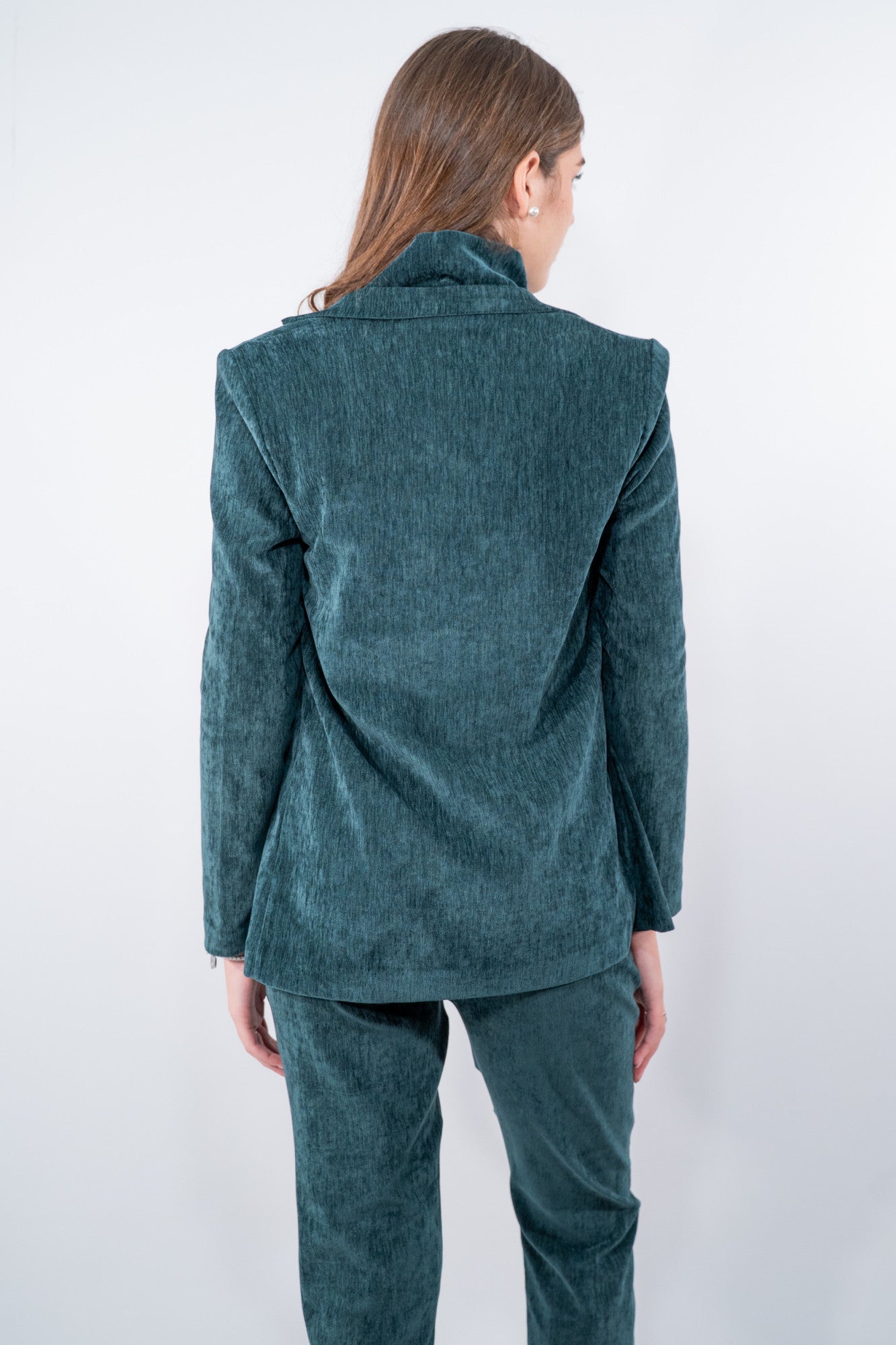 Blazer in effetto velluto