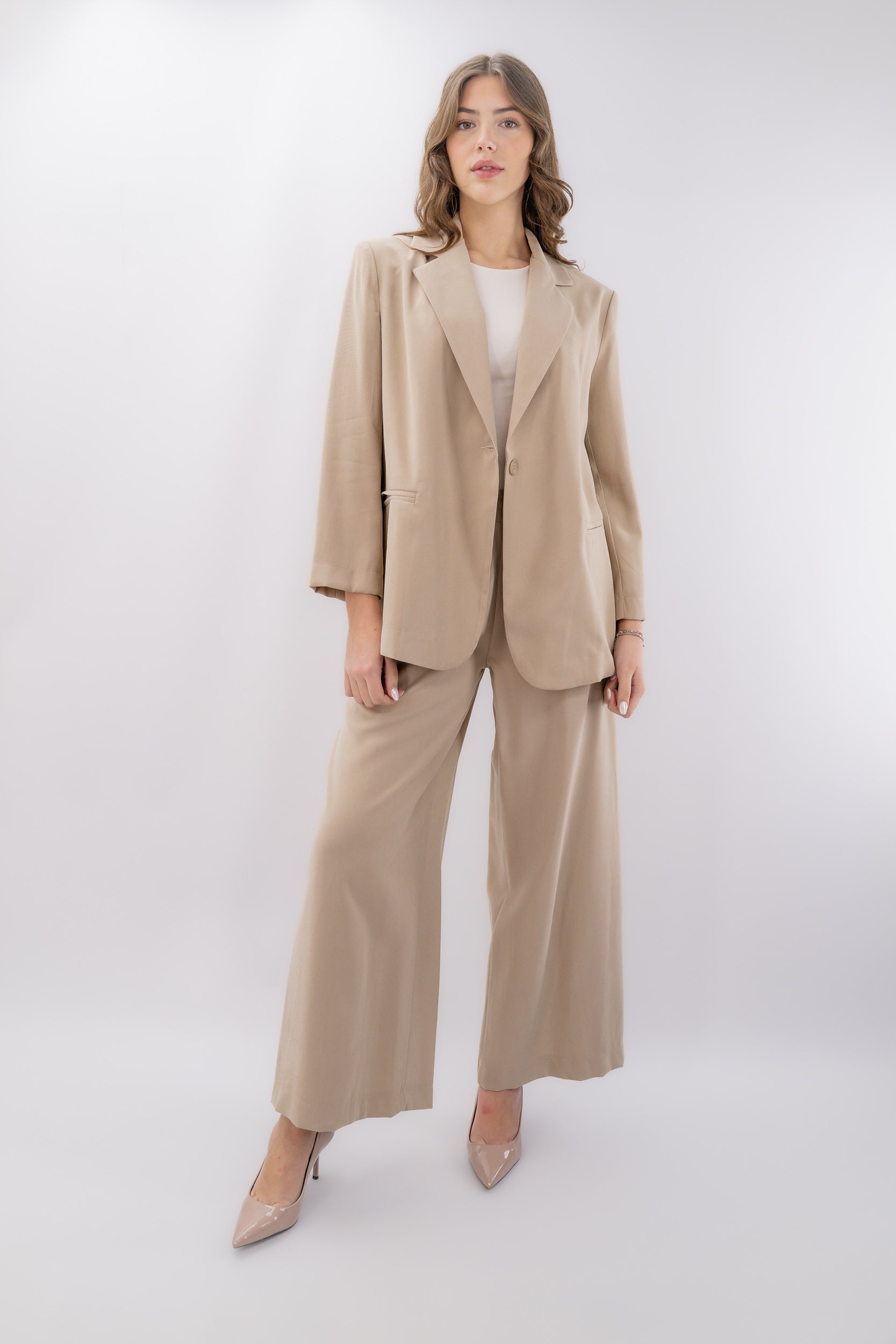 Blazer taglio oversize sfoderato