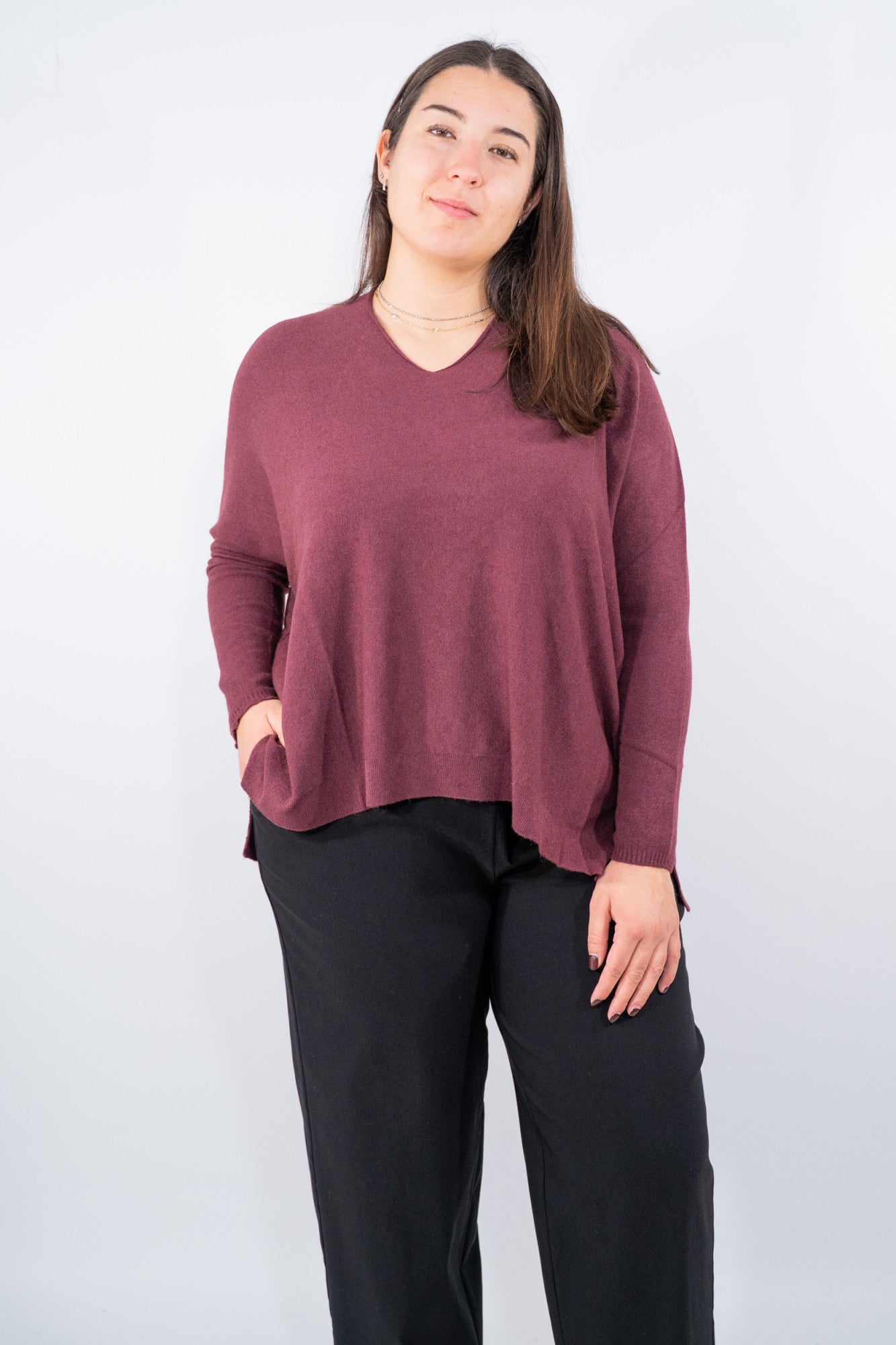 Maglia con scollo a V