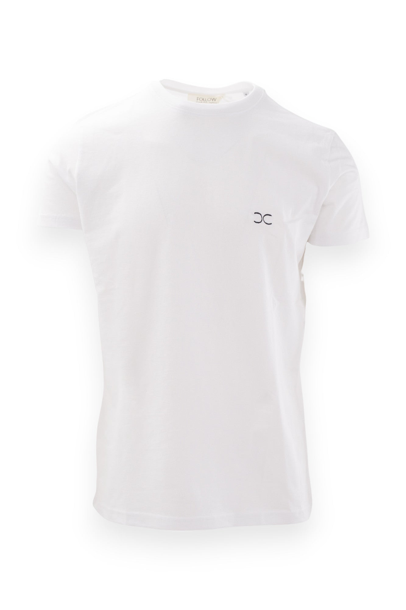T-shirt minimal con ricamo