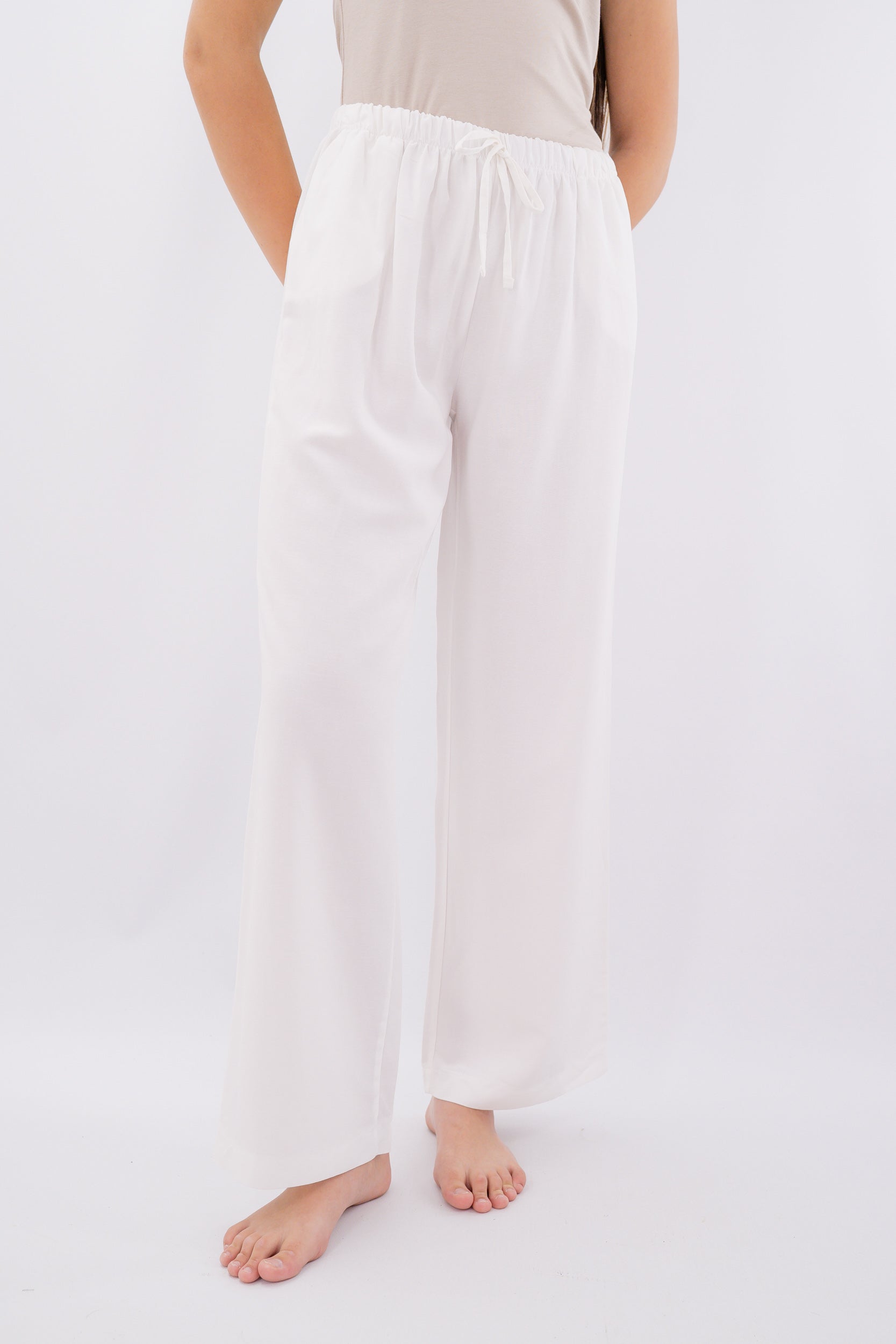 Pantalone a palazzo con vita elasticizzata