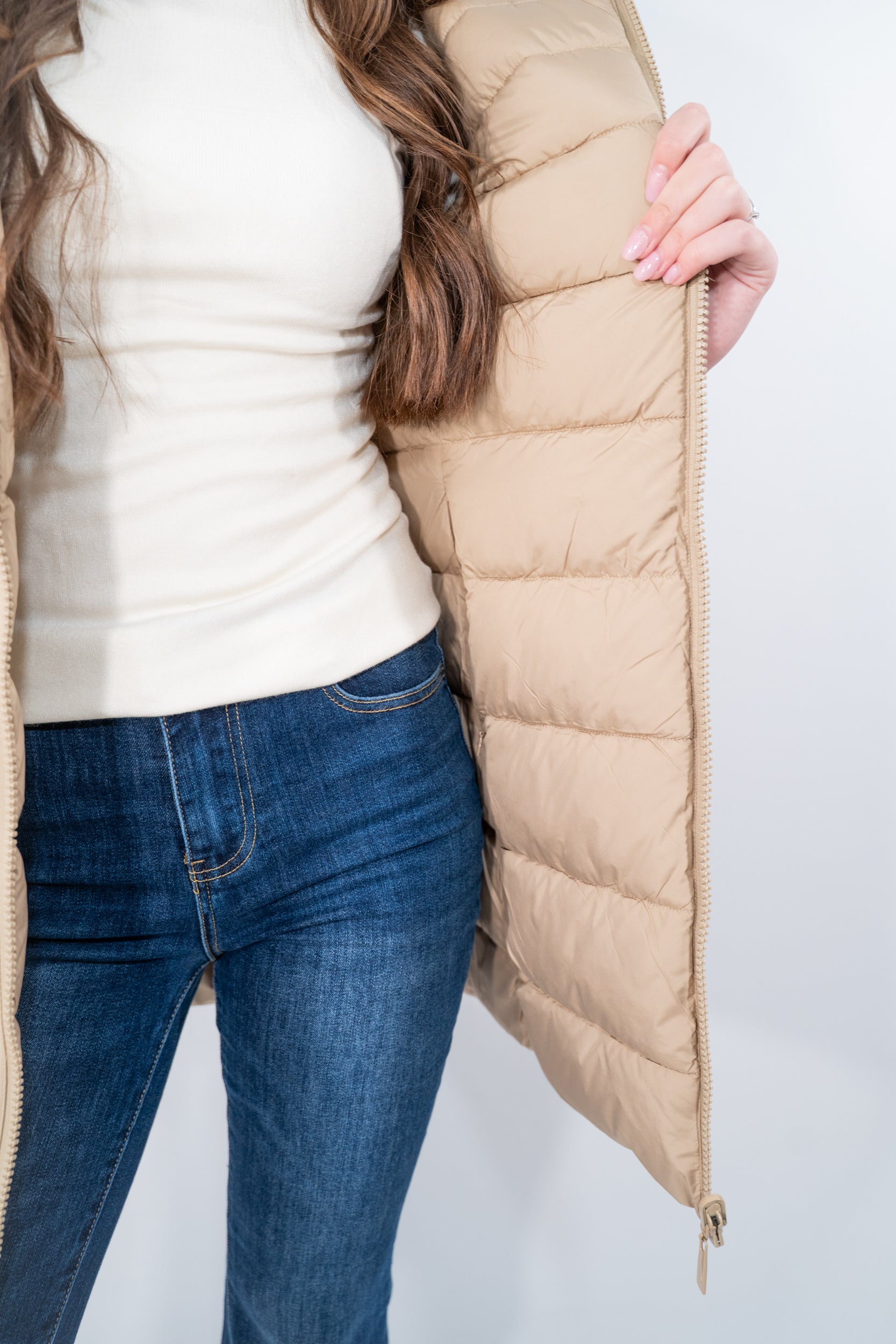 Giaccone reversibile imbottito in tessuto tecnico con cappuccio