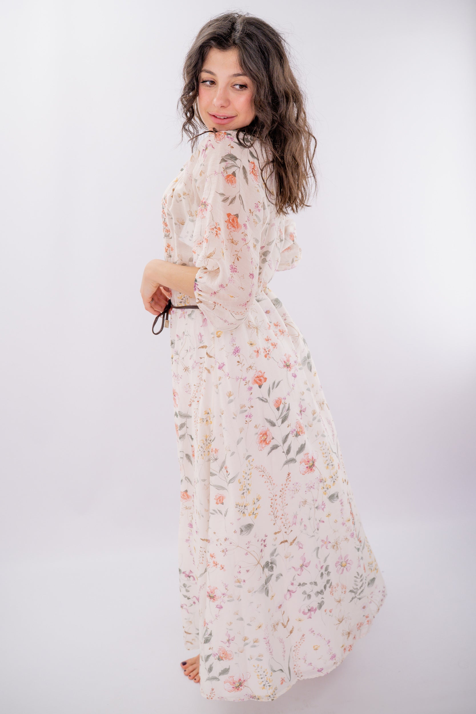 Chemisier elegante in fantasia floreale