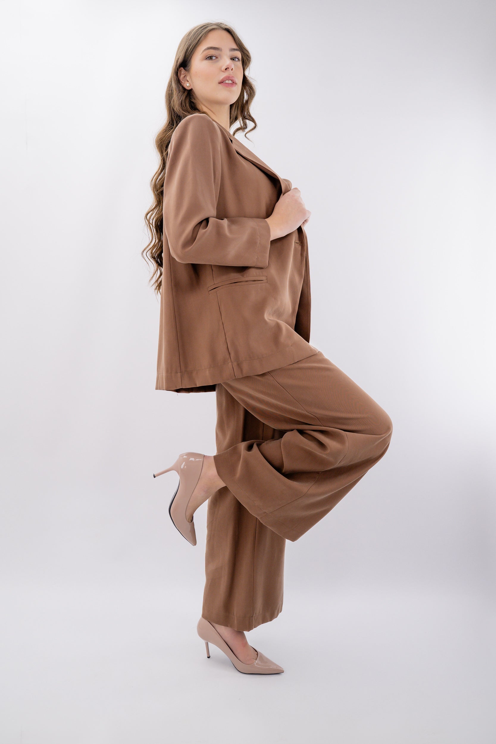 Blazer taglio oversize sfoderato