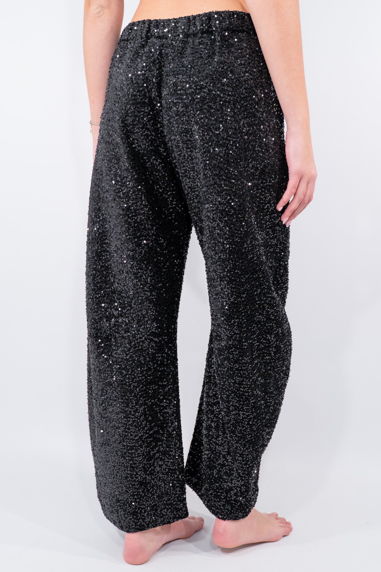 Pantalone ballon con pailettes