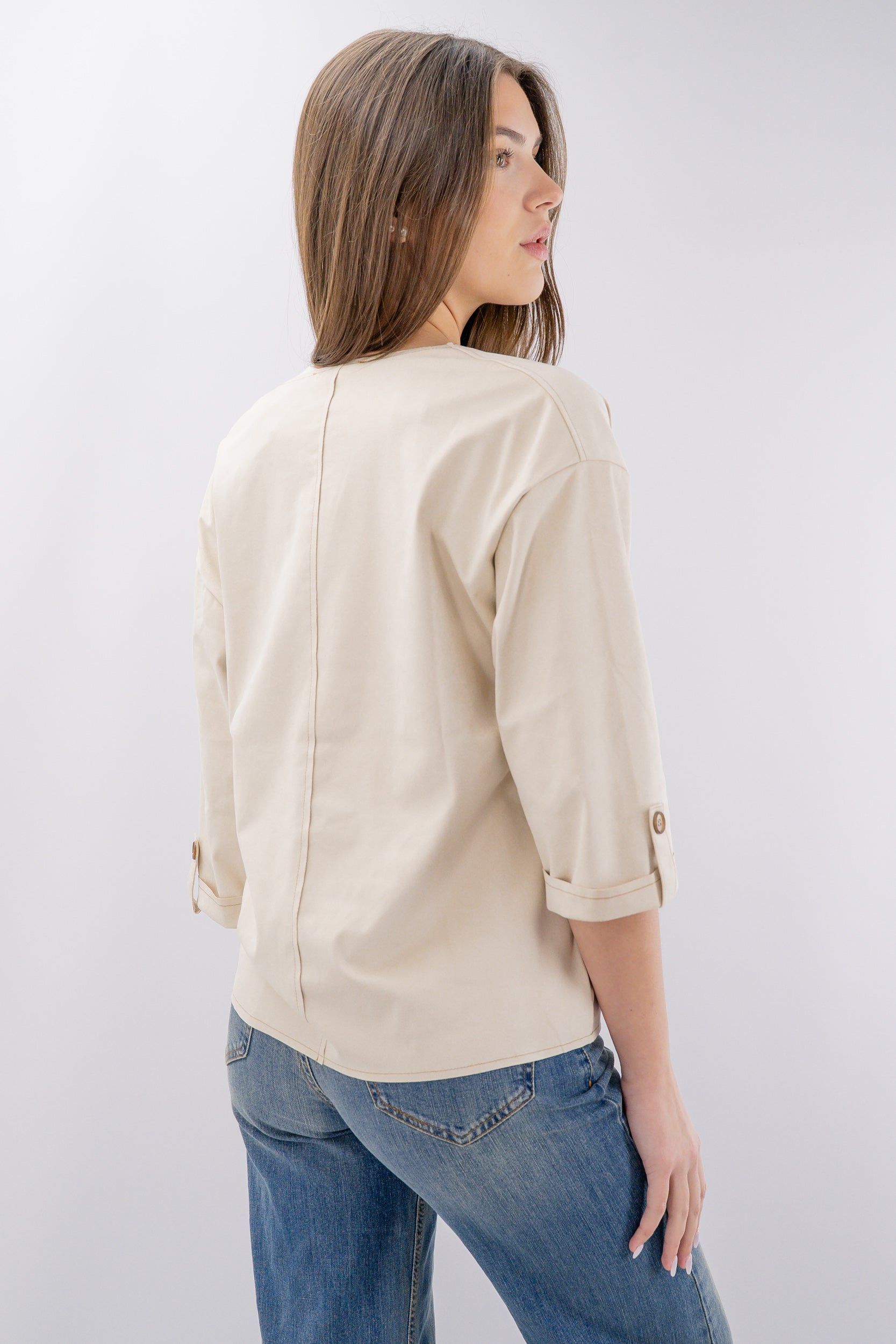 Blazer ad effetto alcantara