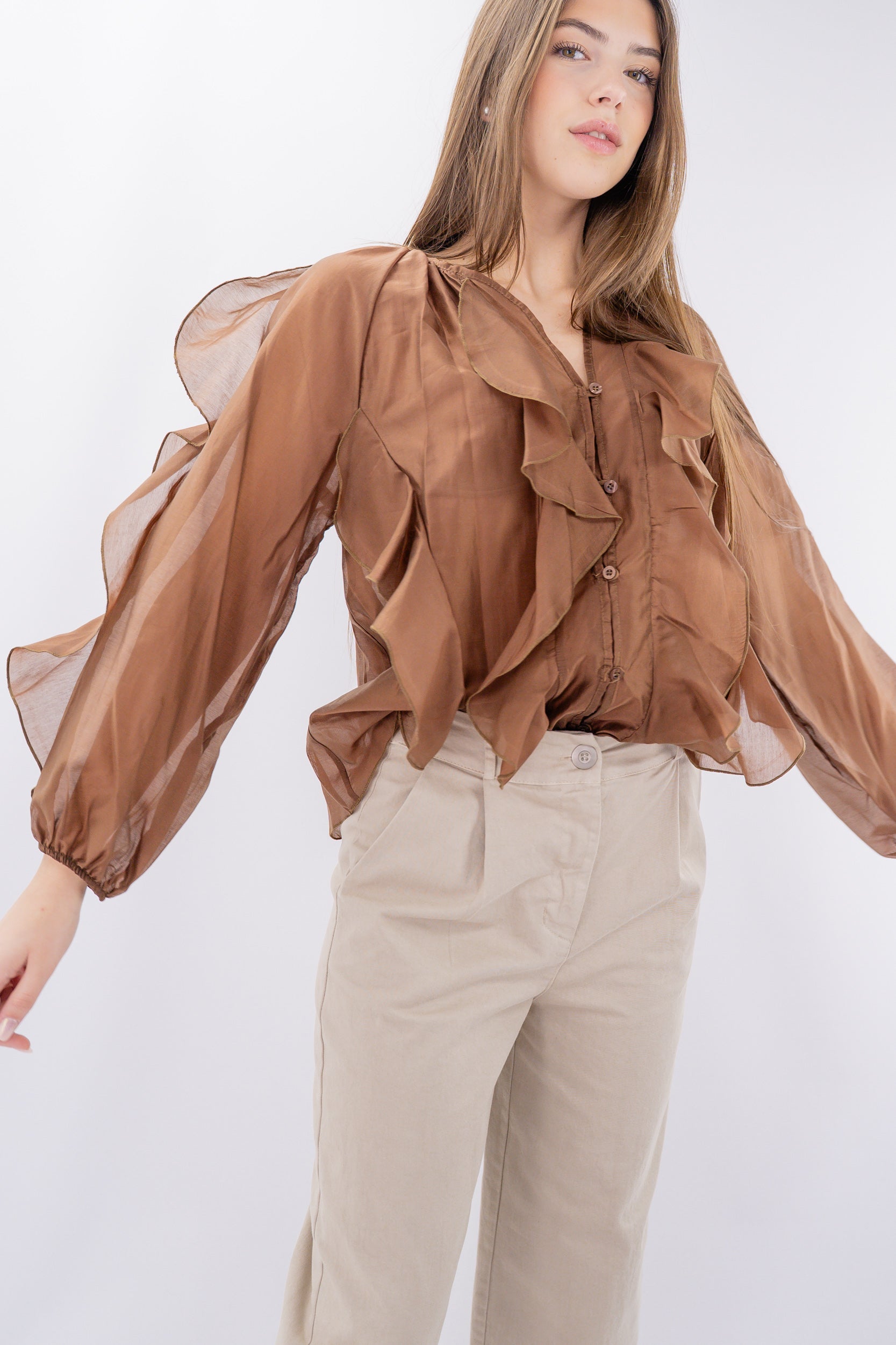 Camicia con Volants