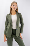 Blazer monopetto sfoderato in punto roma