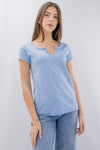 T-shirt Serafino in cotone