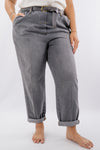 Jeans grigio delave' oversize