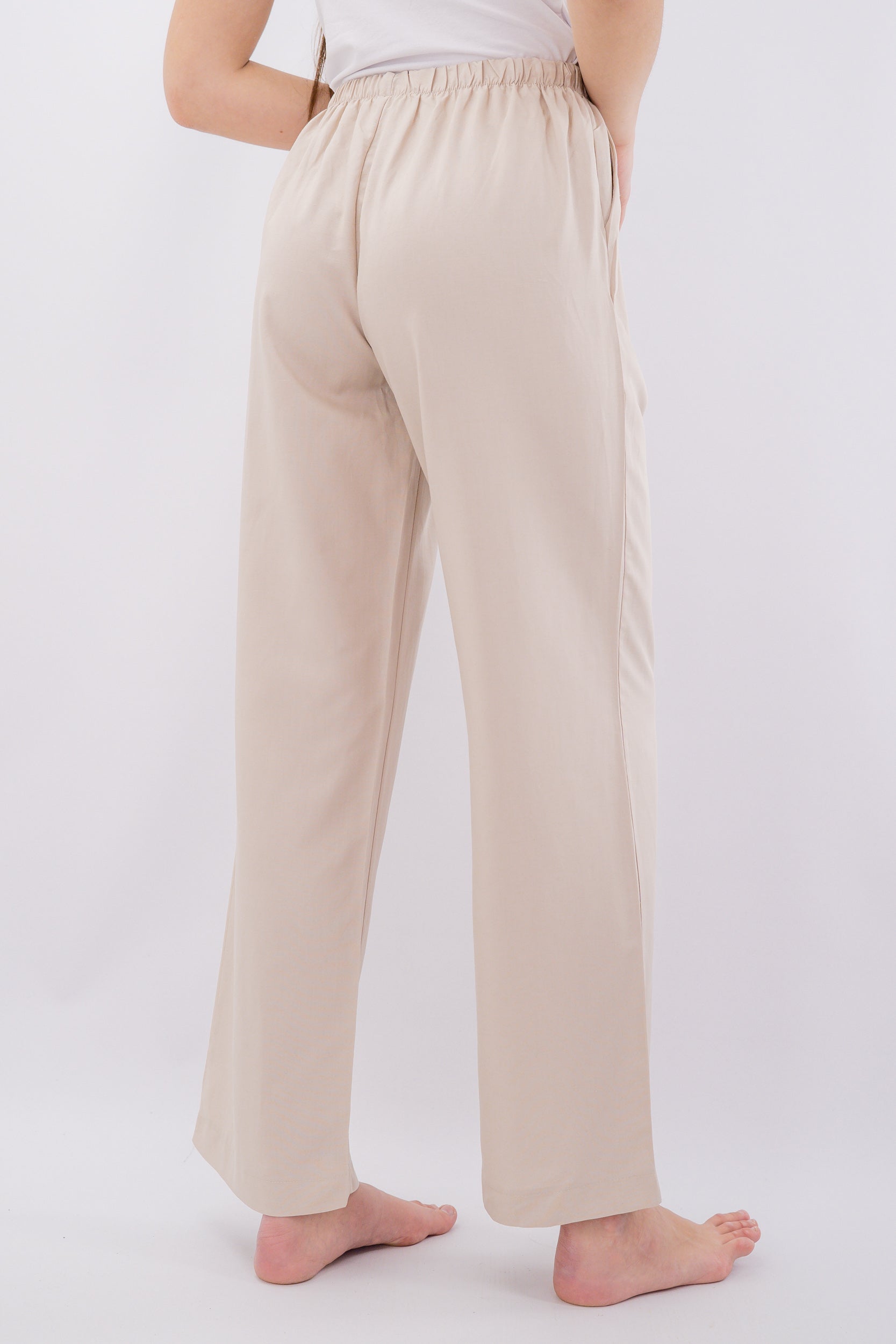 Pantalone a palazzo con vita elasticizzata