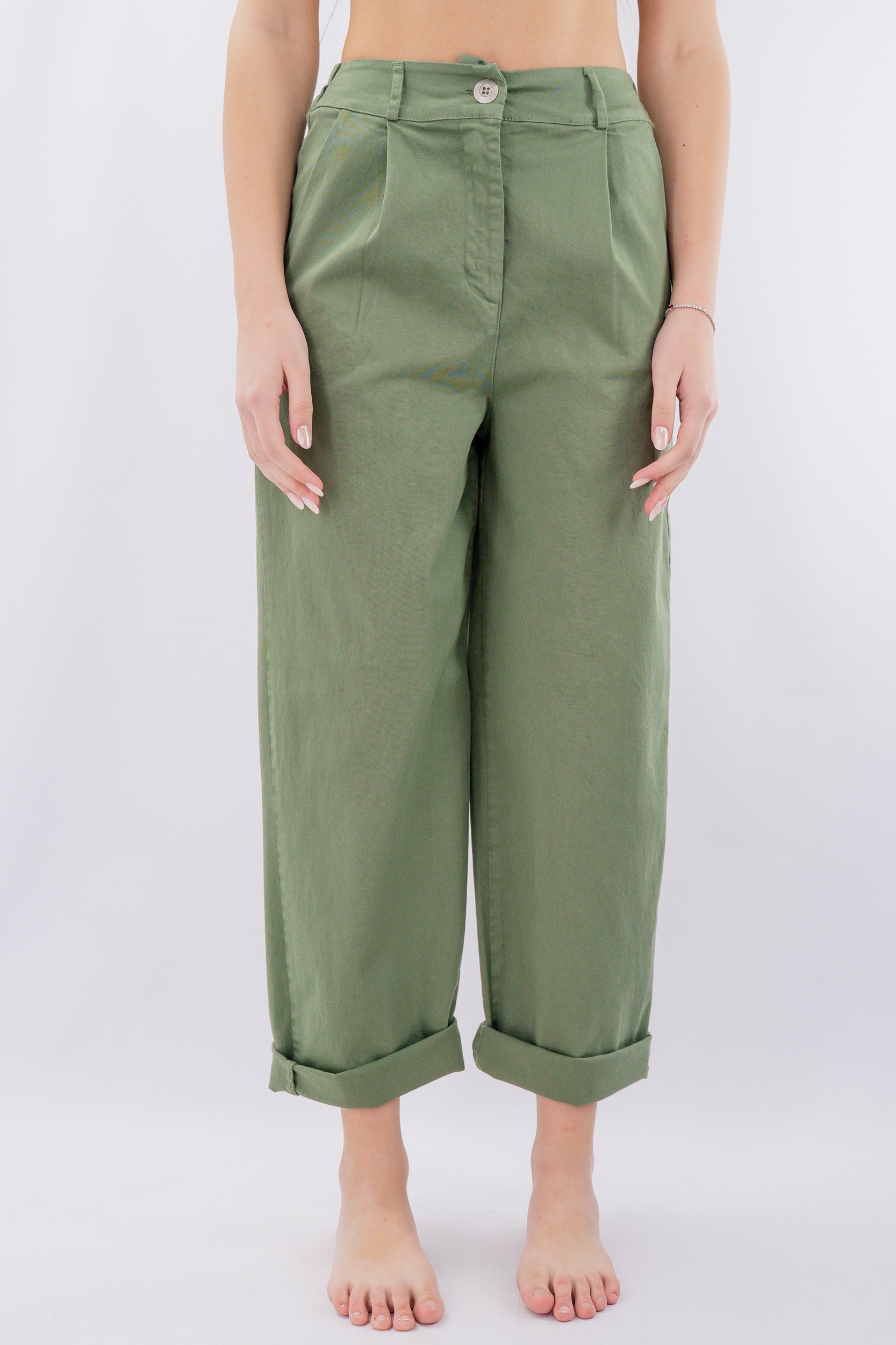 Pantalone balloon con pinces