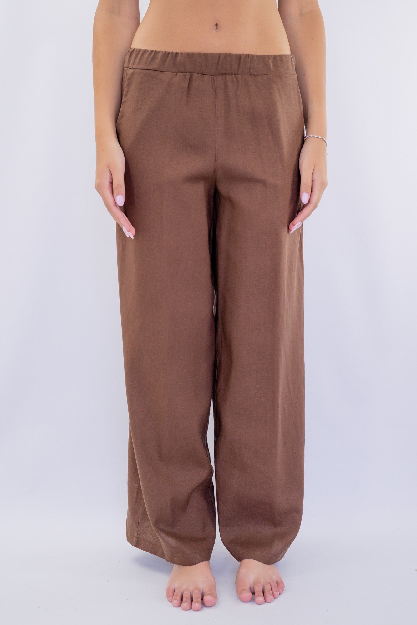 Pantalone a palazzo con elastico