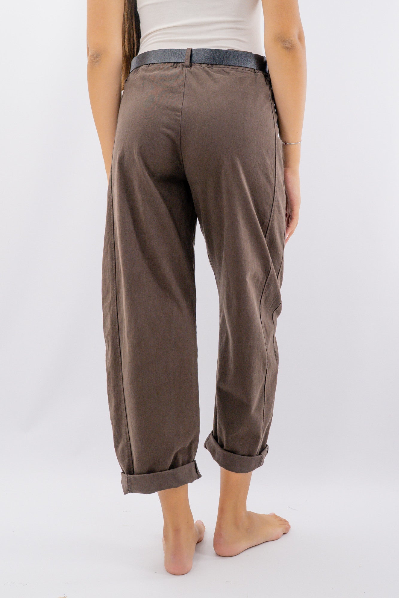 Pantalone ovetto con tasca marsupio